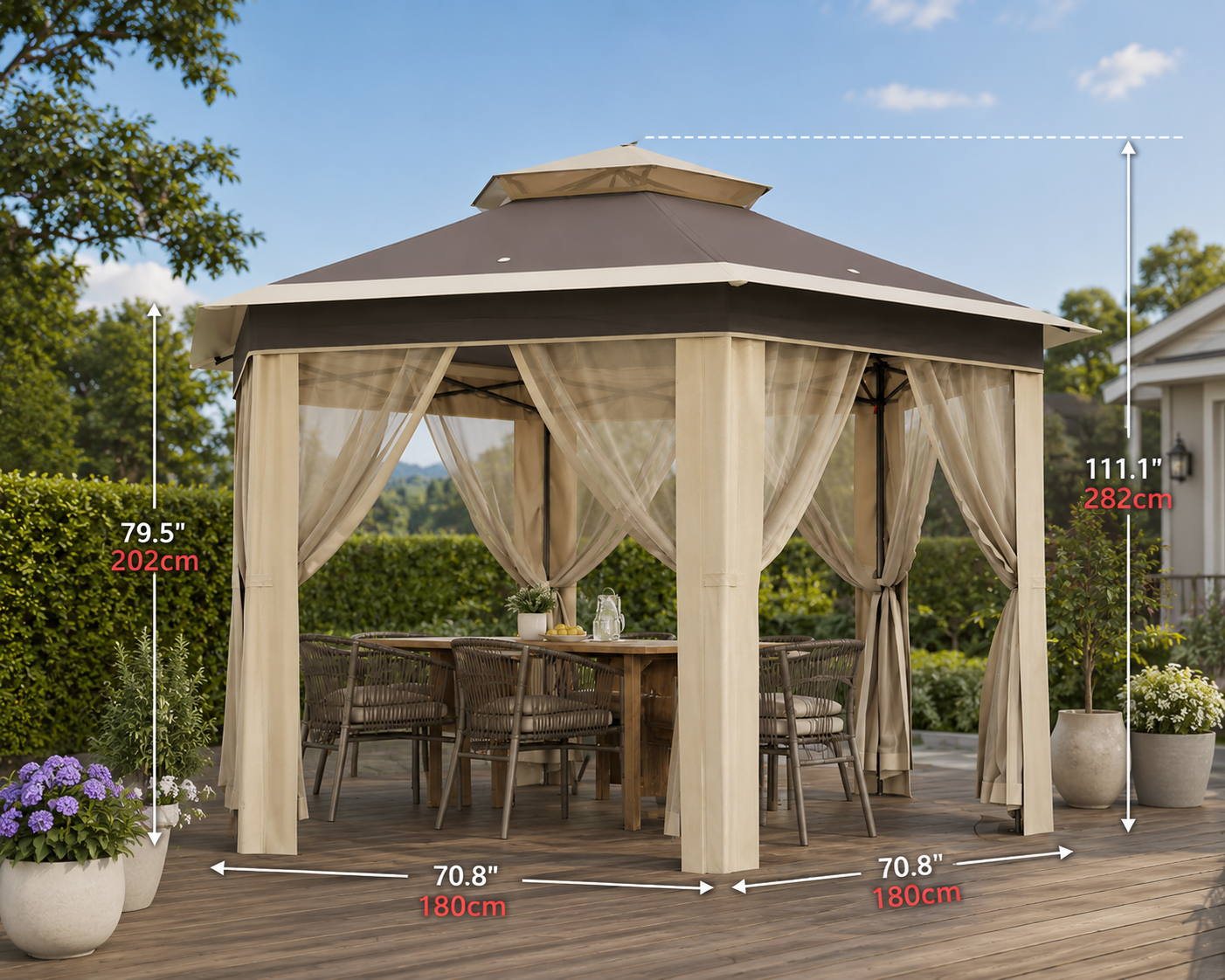 Tonnelle Gazebo Moustiquaire
