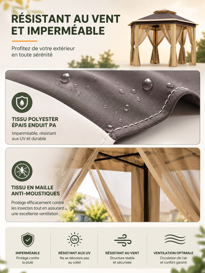 Tonnelle Gazebo Moustiquaire