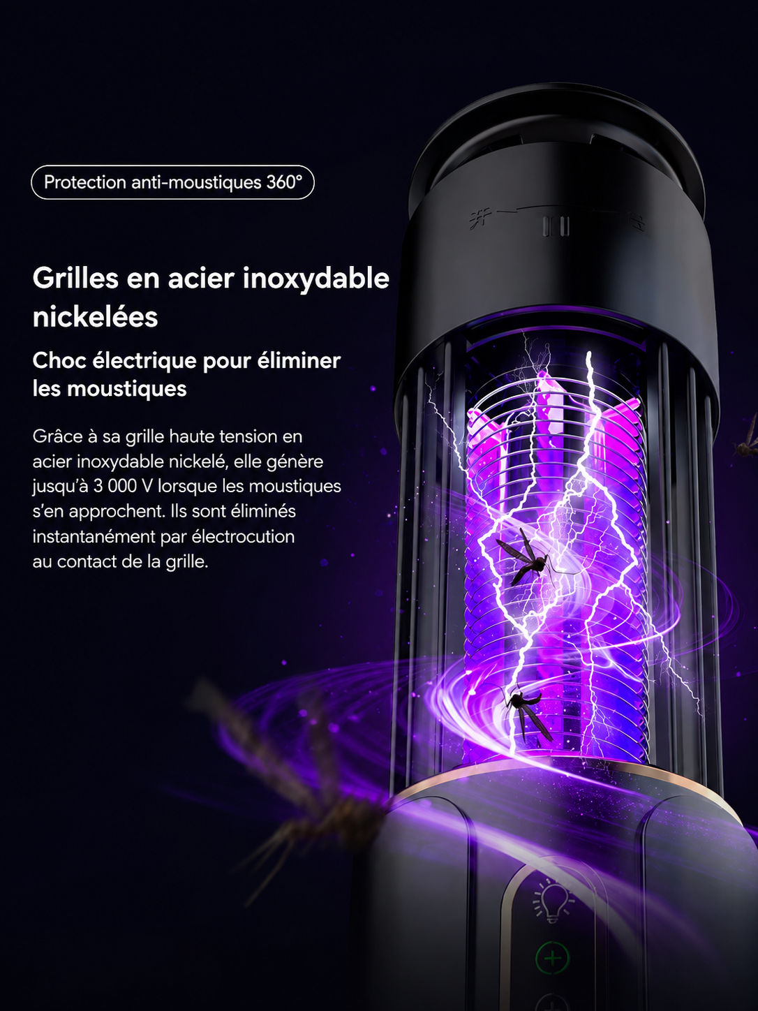 Piège Anti-Moustique Rechargeable