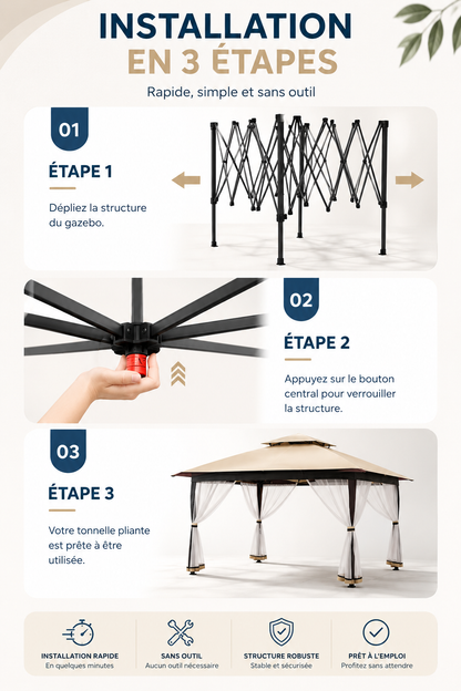 Tonnelle Moustiquaire Pop-Up