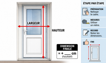 Moustiquaire Porte Magnétique Rayure