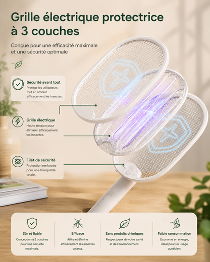 Raquette Anti-Moustique Electrique