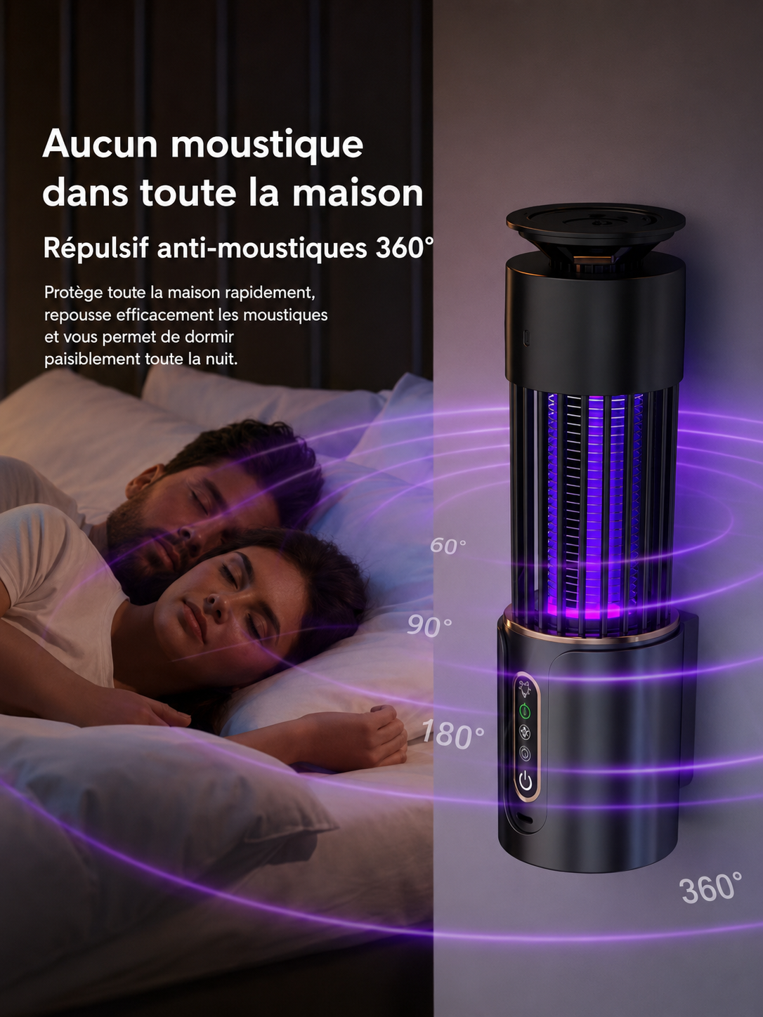 Piège Anti-Moustique Rechargeable