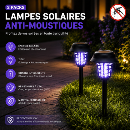 Lampe Solaire UV Etanche Anti-Moustique