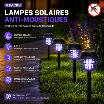 Lampe Solaire UV Etanche Anti-Moustique