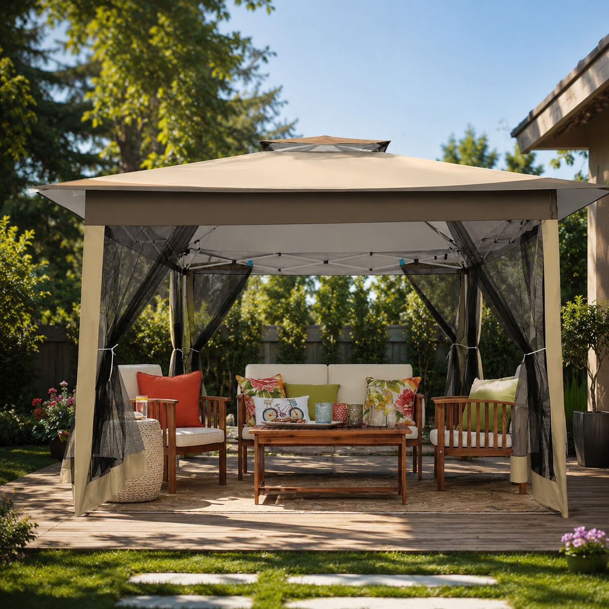 Pavillon Pliant Moustiquaire
