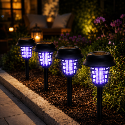 Lampe Solaire UV Etanche Anti-Moustique