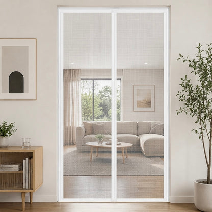 Moustiquaire Porte Blanc